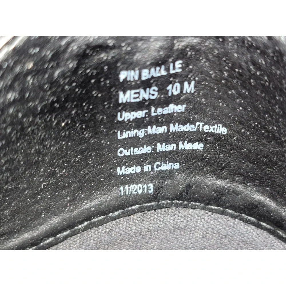 Kenneth Cole Reaction Pin Ball Leather Black‎ Double Monk Strap Shoes Size 10 M